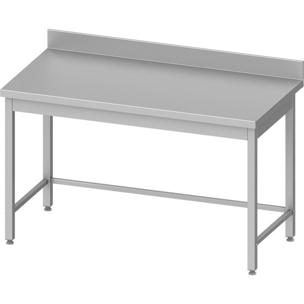 Produktabbildung: Stalgast Arbeitstisch ECO ohne Grundboden 800x600x850 mm, mit Verstrebung und Aufkantung, Selbstmontage