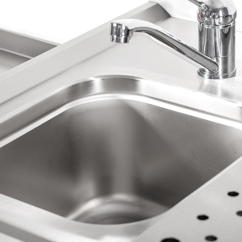Produktabbildung Nr. 3: Stalgast Arbeitstisch für Kaffeemaschine, mit Aufkantung, 1500 x 700 x 1000 mm (BxTxH)