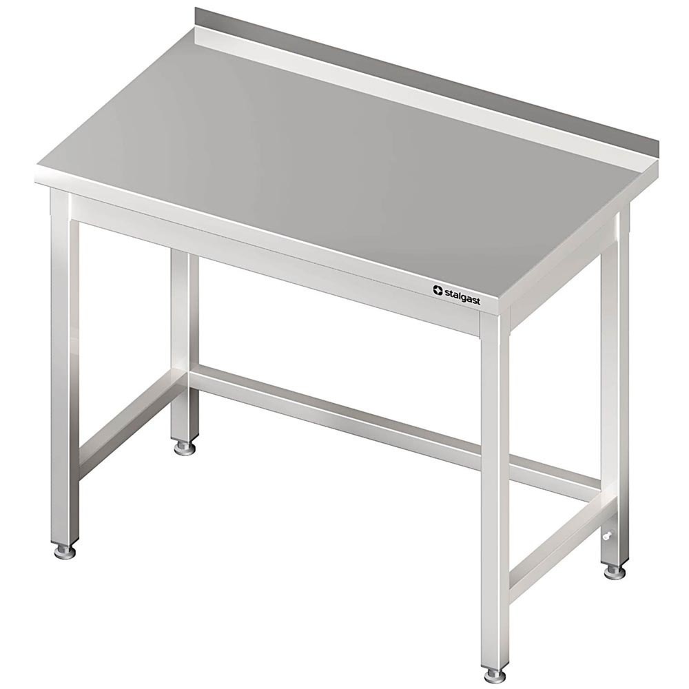 Produktabbildung: Stalgast Arbeitstisch ohne Grundboden, 400x600x850 mm, mit Verstrebung, mit Aufkantung, verschweisst