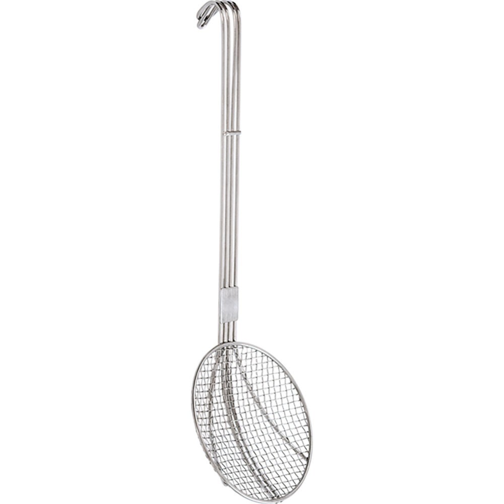 Illustration du produit: Stalgast Back- / Frittierlöffel aus Chromstahl, Ø 24 cm, Stiellänge 57 cm
