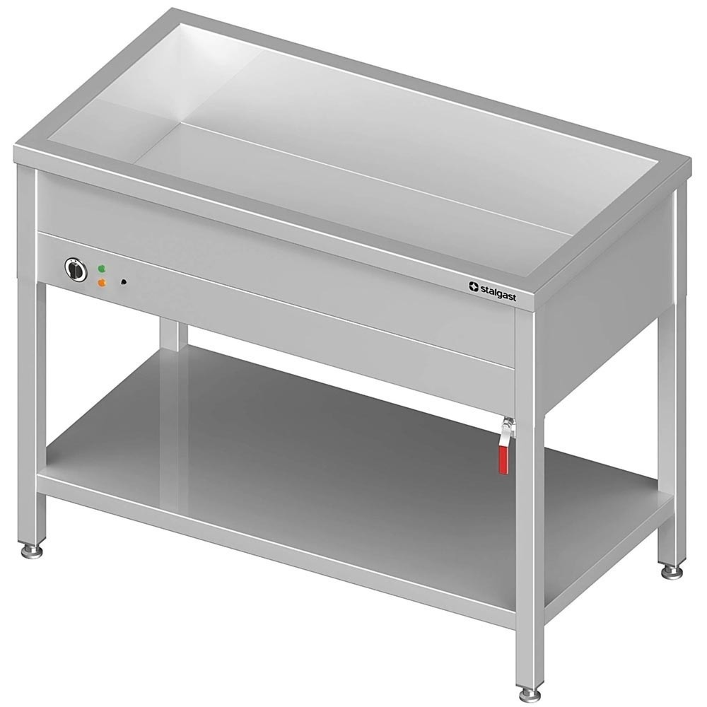 Produktabbildung: Stalgast Bain-Marie Standgerät mit einem Becken, für 4x GN1/1410x600x850 mm