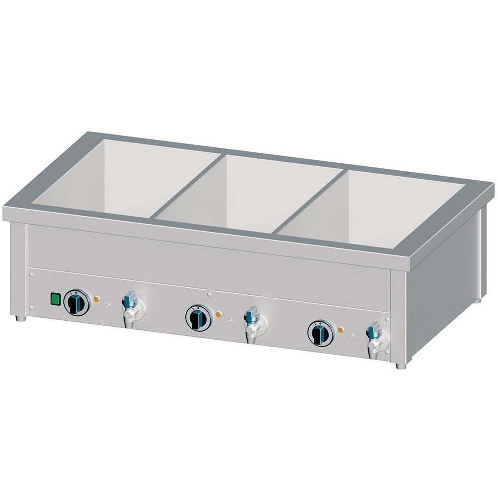 Produktabbildung: Stalgast Bain-Marie Tischgerät mit separaten Becken, für 2x GN1/760x600x310 mm