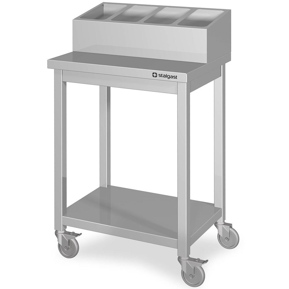 Produktabbildung Nr. 2: Stalgast Besteck- und Tablettwagen, 655x500x1100 mm, Selbstmontage