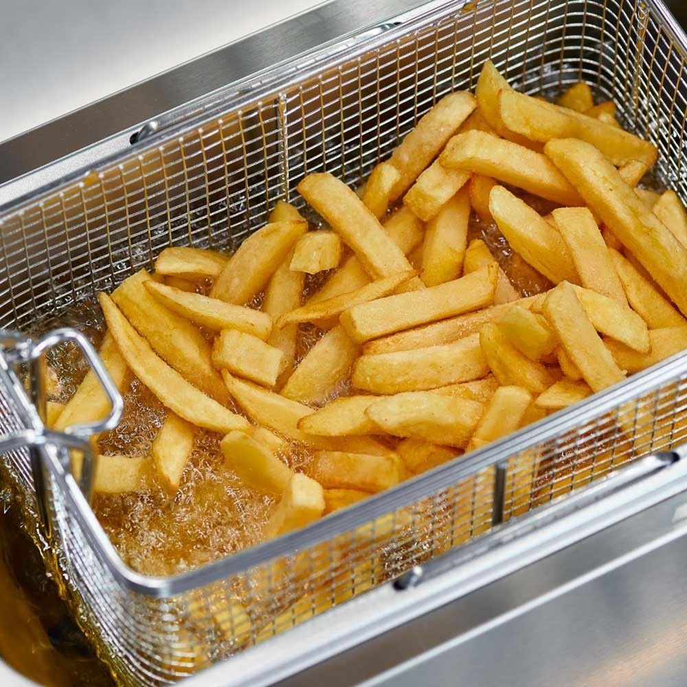 Produktabbildung Nr. 6: CATERINA Stalgast Doppel-Fritteuse, 2x4 Liter, 415x430x265 mm (BxTxH), 2x 2 kW 230V