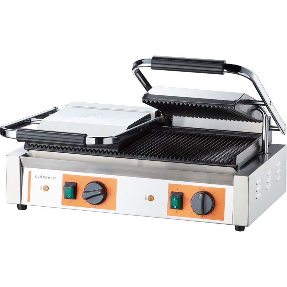 Produktabbildung: CATERINA Stalgast Doppel-Kontaktgrill, 570x360x200 mm (BxTxH), 3,6 kW