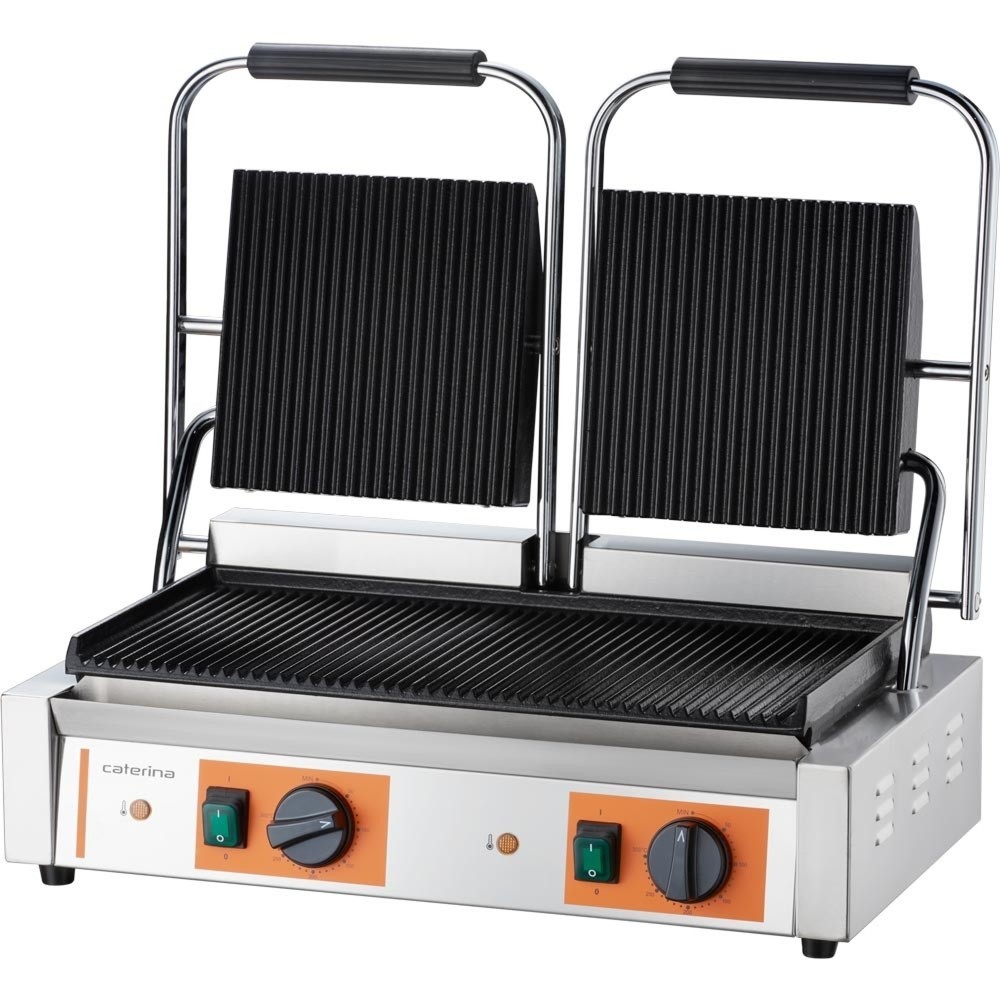 Produktabbildung Nr. 2: CATERINA Stalgast Doppel-Kontaktgrill, 570x360x200 mm (BxTxH), 3,6 kW