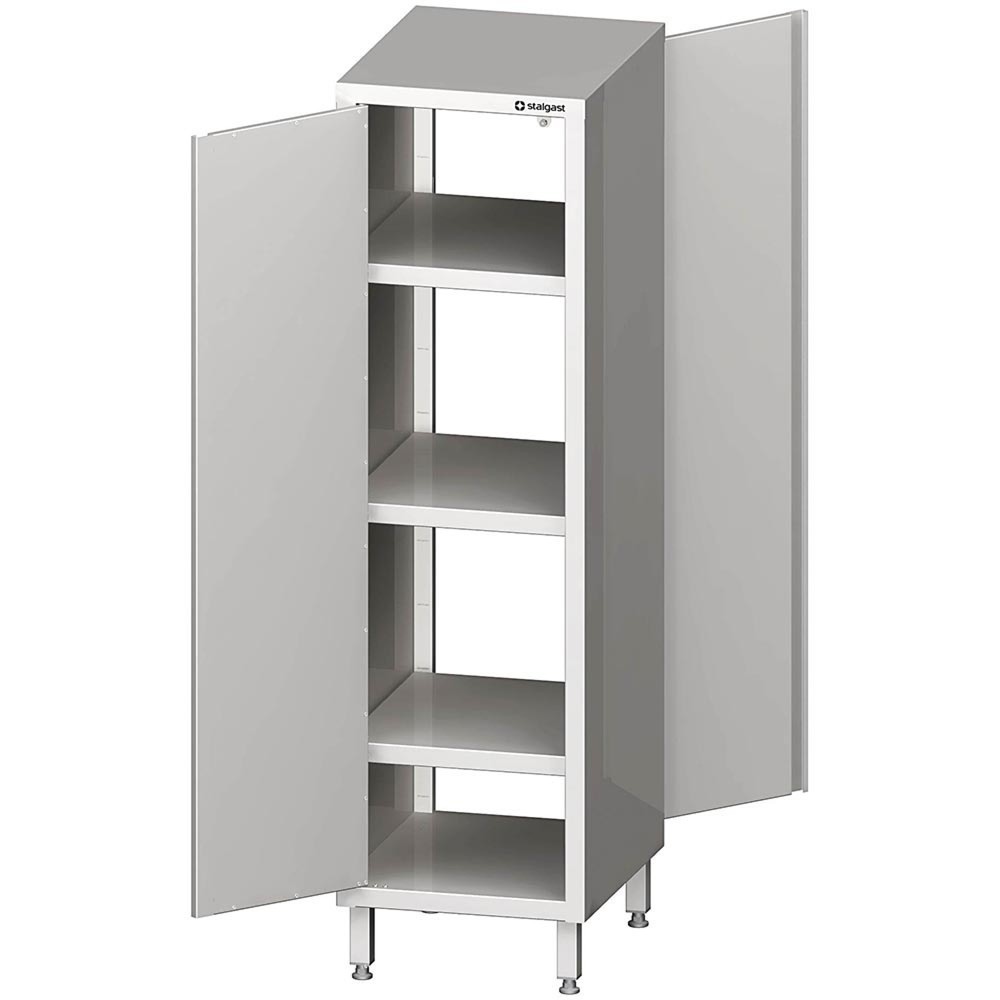 Produktabbildung: Stalgast Durchreiche-Hochschrank mit Flügeltüren, 400x500x1800 mm, verschweisst