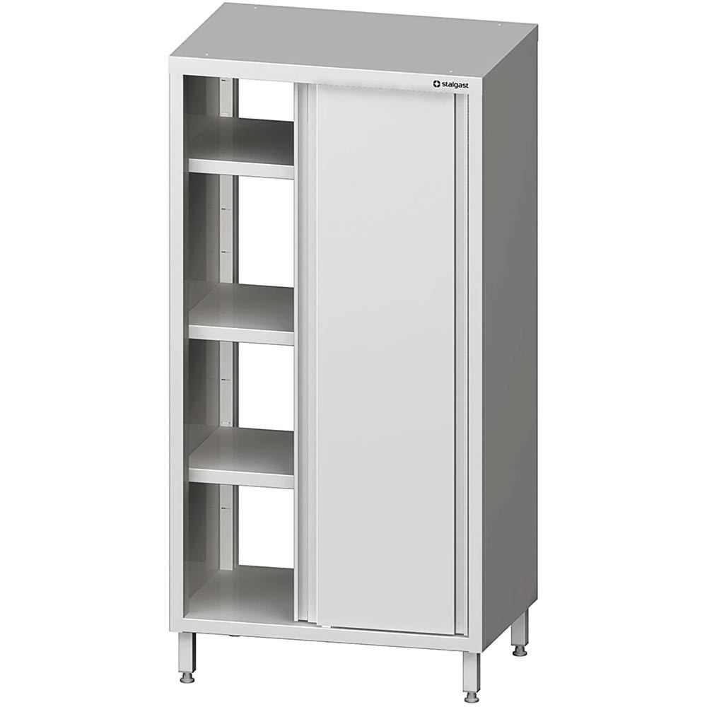 Produktabbildung: Stalgast Durchreiche-Hochschrank mit Schiebetüren, 800x700x1800 mm, verschweisst