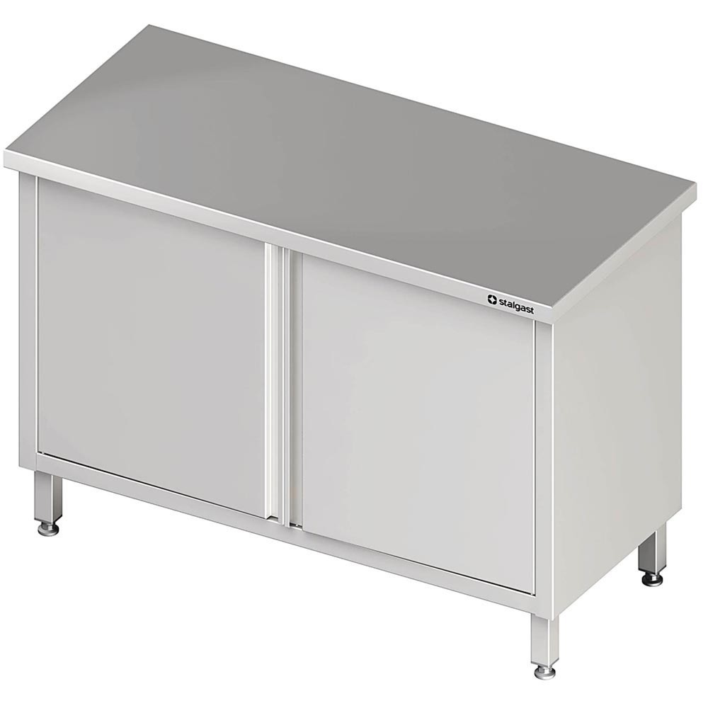 Produktabbildung: Stalgast Durchreicheschrank mit Flügeltüren, 1300x600x850 mm, ohne Aufkantung, verschweisst