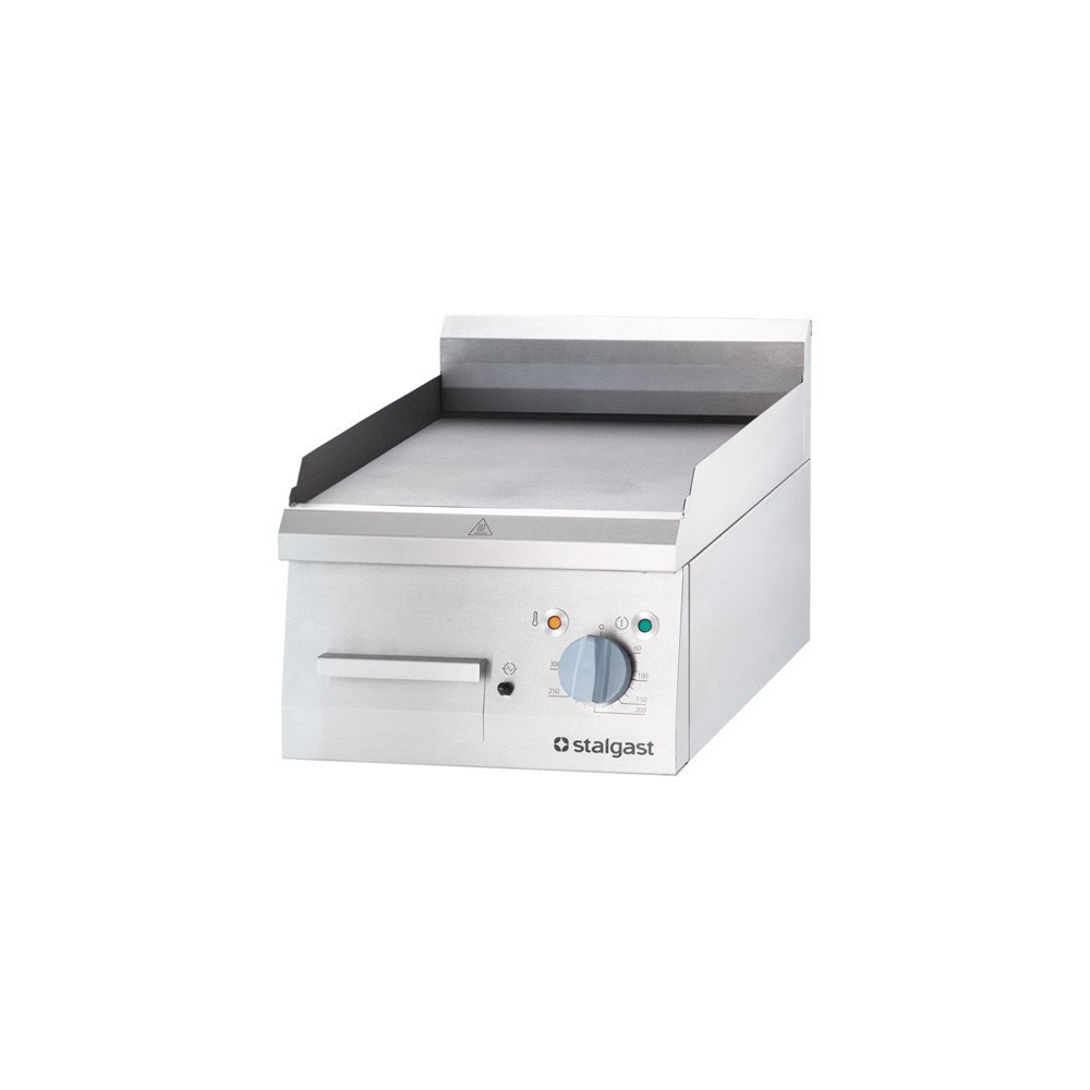 Produktabbildung: Stalgast Elektro-Griddleplatte als Tischgerät, 400x700 mm, glatte Grillfläche, Serie 700 ND