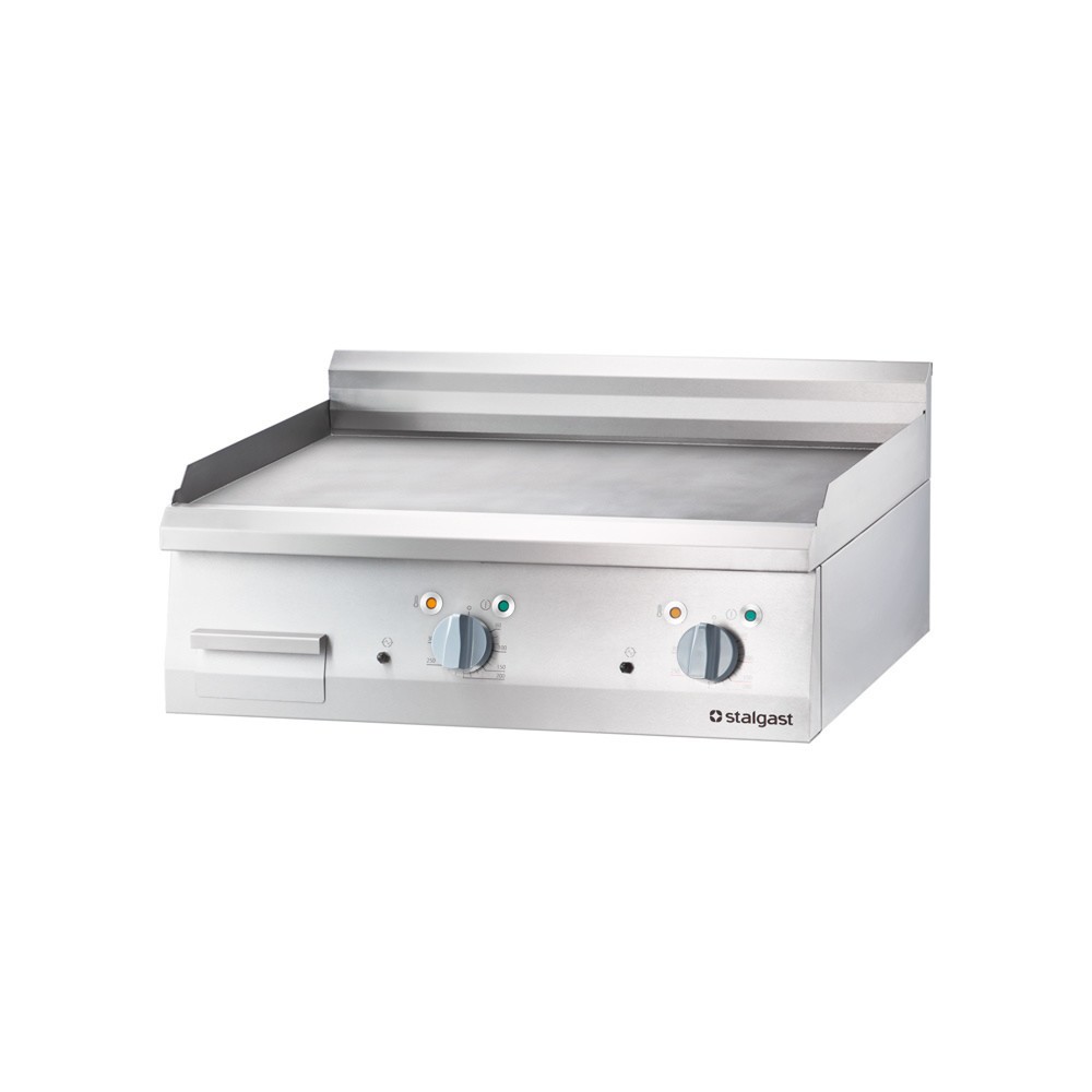 Produktabbildung: Stalgast Elektro-Griddleplatte als Tischgerät, 800x700 mm, glatte Grillfläche, Serie 700 ND