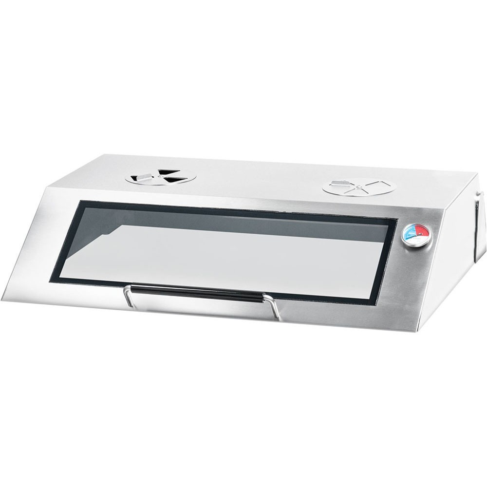 Produktabbildung Nr. 3: Stalgast Elektro-Griddleplatte als Tischgerät mit Deckel, 800x700 mm, ½ glatte/½ gerillte Grillfläche, Serie 700 ND