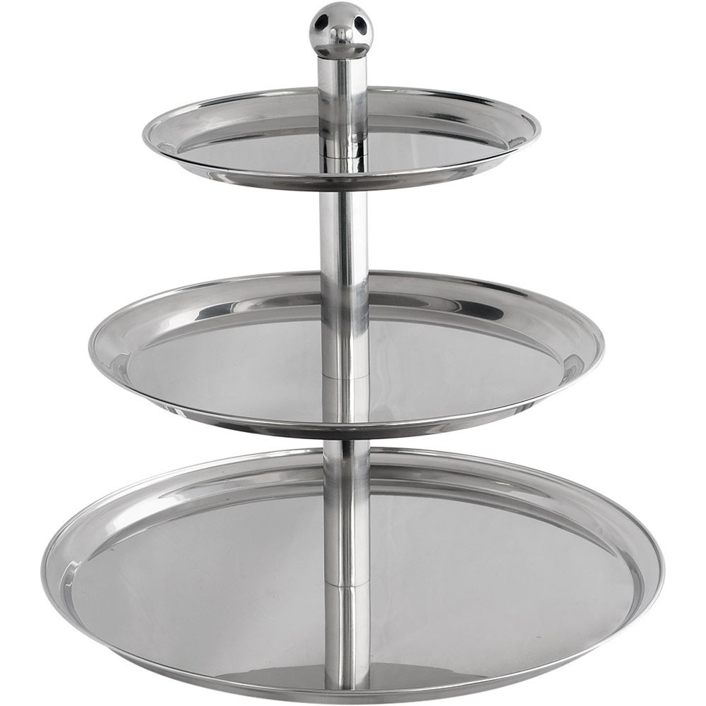 Produktabbildung: Stalgast Etagere mit Kugelgriff, 3-stufig, Höhe 50 cm