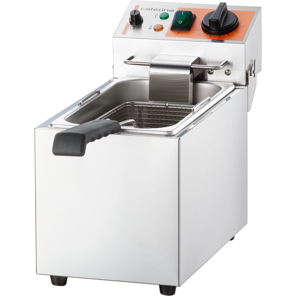 Produktabbildung: CATERINA Stalgast Fritteuse, 5 Liter,  290x430x265 mm (BxTxH), 3 kW 230 V