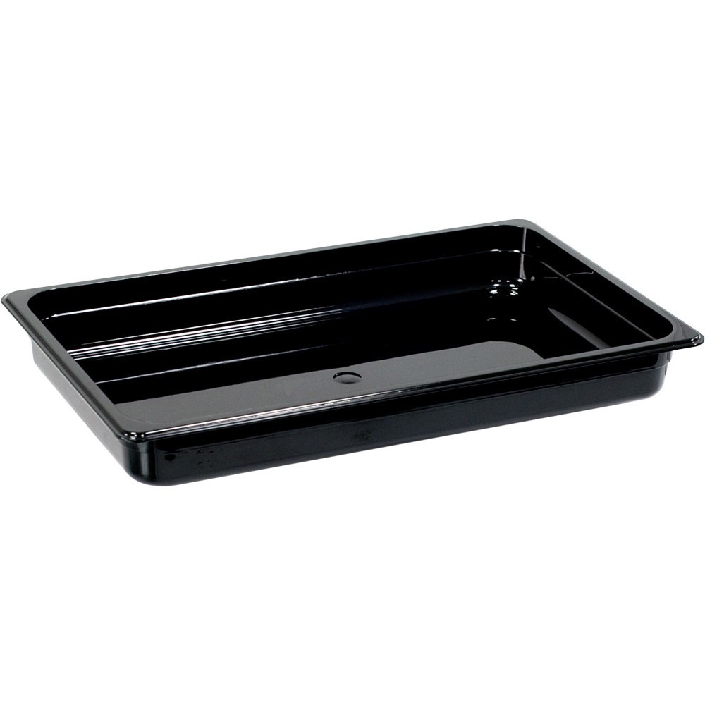 Produktabbildung: Stalgast Gastronormbehälter, Polycarbonat, schwarz, GN 1/1 (65 mm)