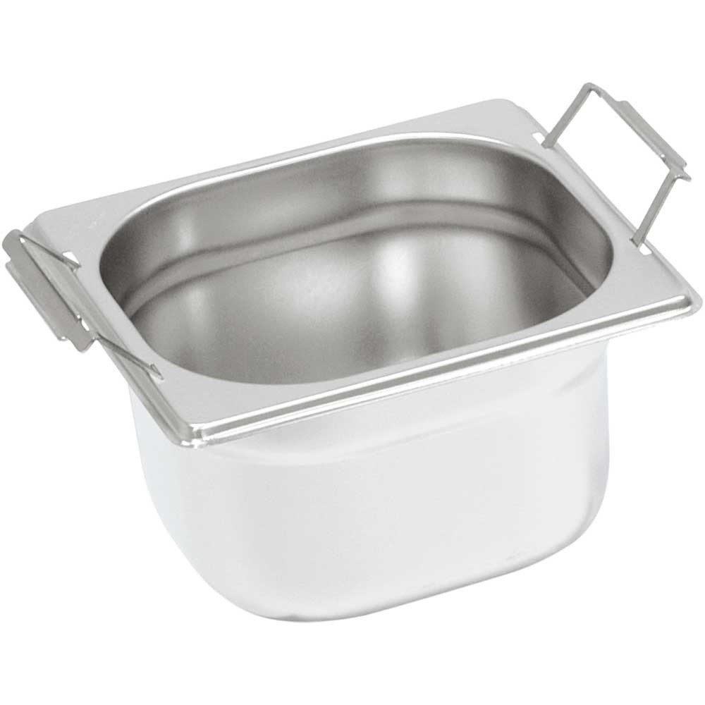 Produktabbildung: Stalgast Gastronormbehälter Serie NEW MODEL, GN 1/6 (100mm), mit Fallgriffen