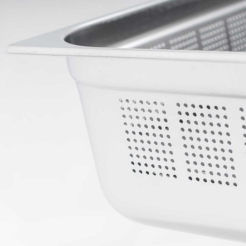 Produktabbildung Nr. 2: Stalgast Gastronormbehälter Serie STANDARD, GN 1/2 (100mm), perforiert