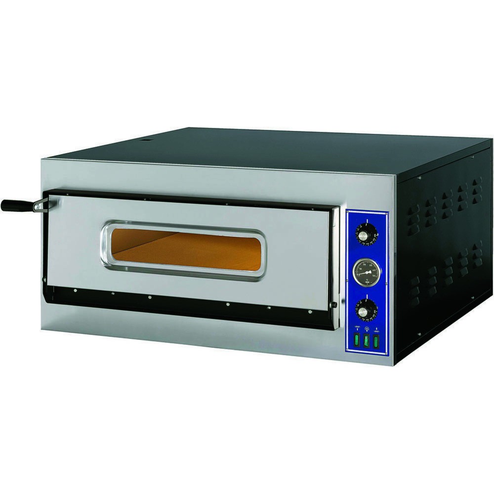 Illustration du produit: Stalgast GGF Pizzaofen E-Start Line mit einer Kammern, 4,2 kW, 900x785x420 mm (BxTxH)
