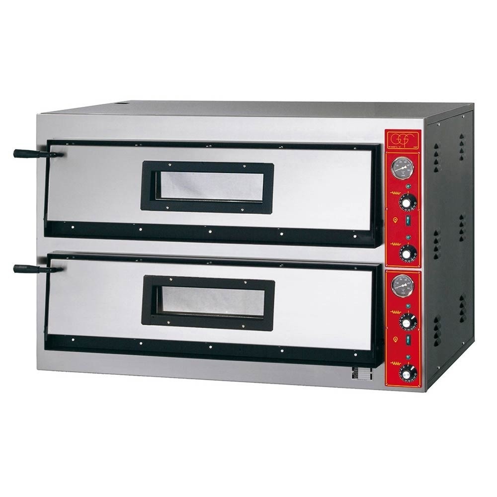Produktabbildung: Stalgast GGF Pizzaofen mit zwei Kammern, 12,8 kW, 1150 x 735 x 750 mm (BxTxH)
