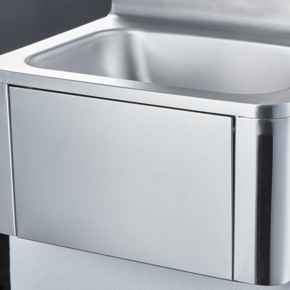 Produktabbildung Nr. 4: Stalgast Handwaschbecken mit Kniebedienung, inkl. Armatur und Seifenspender, Wandmontage, 400 mm x 330 mm x 570 mm (BxTxH)