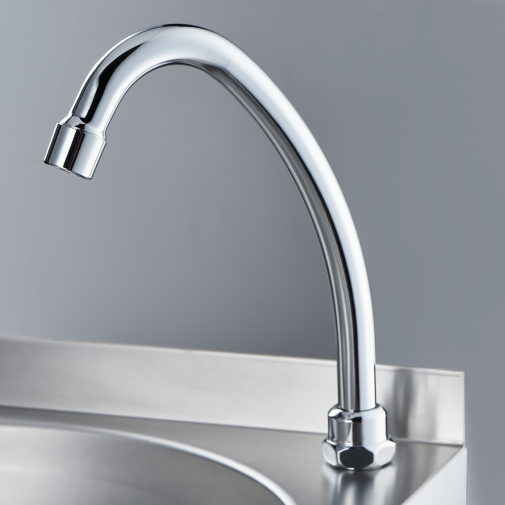 Produktabbildung Nr. 6: Stalgast Handwaschbecken mit Kniebedienung, inkl. Armatur, Wandmontage, 400 mm x 400 mm x 225 mm (BxTxH)