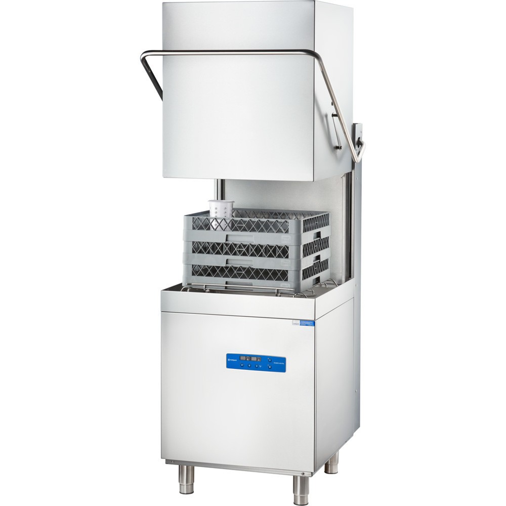 Illustration du produit: Stalgast Haubenspülmaschine Digital Power mit Klarspülmittel-, Reinigerdosierpumpe sowie Klarspül- und Ablaufpumpe