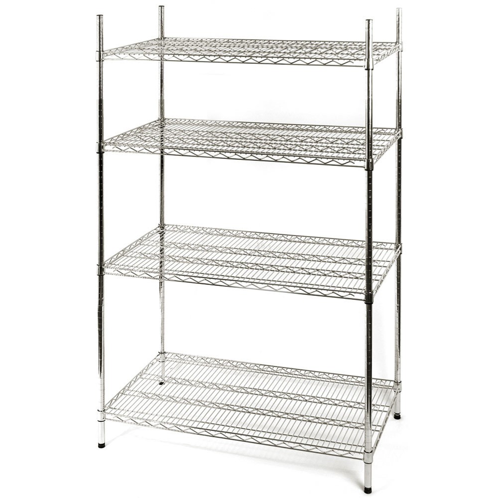 Produktabbildung: Stalgast Lagerregal aus Chromstahl 610x610x1800 mm