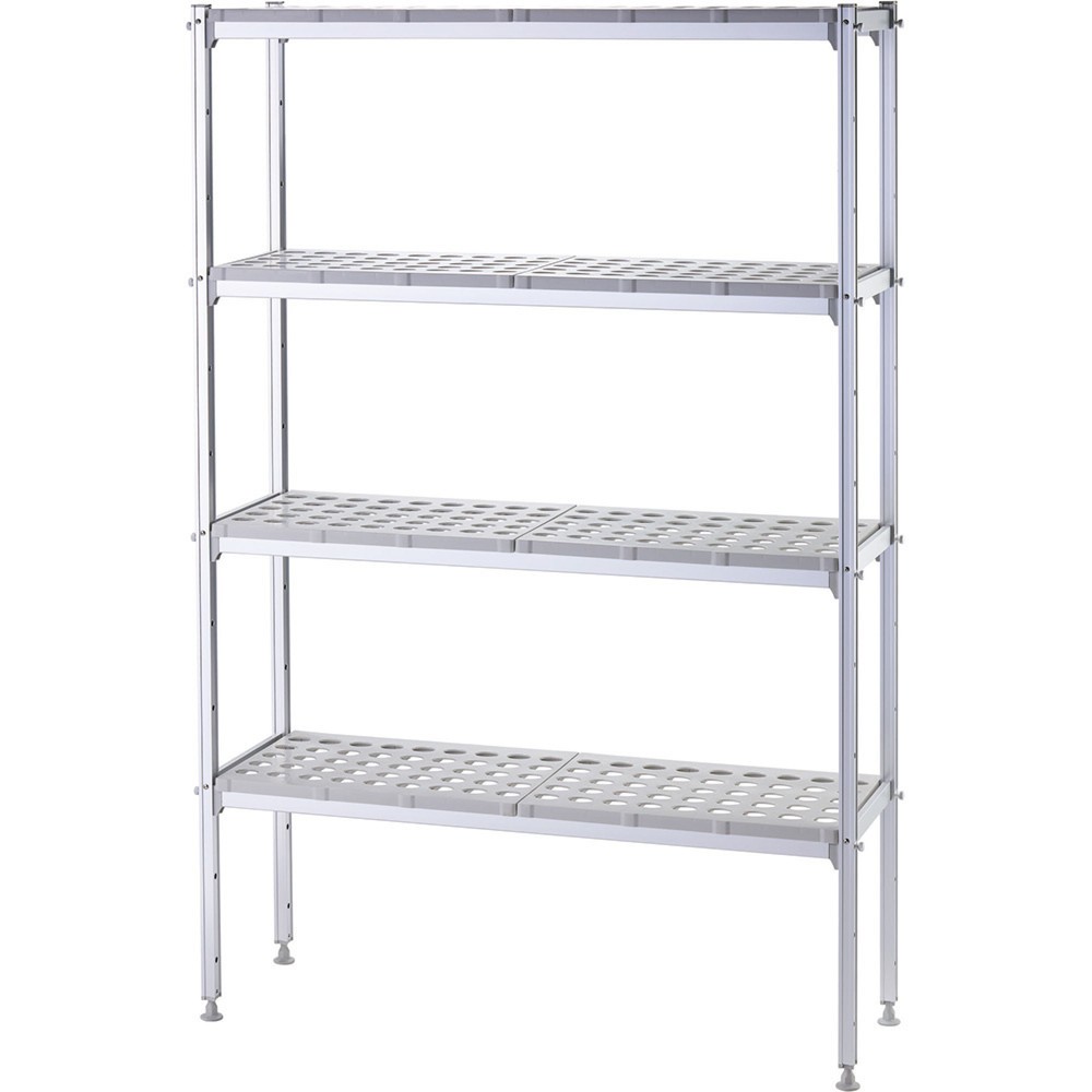 Produktabbildung: Stalgast Lagerregal mit GN1/1 - Aufnahme 1120x360x180 mm (BxTxH)