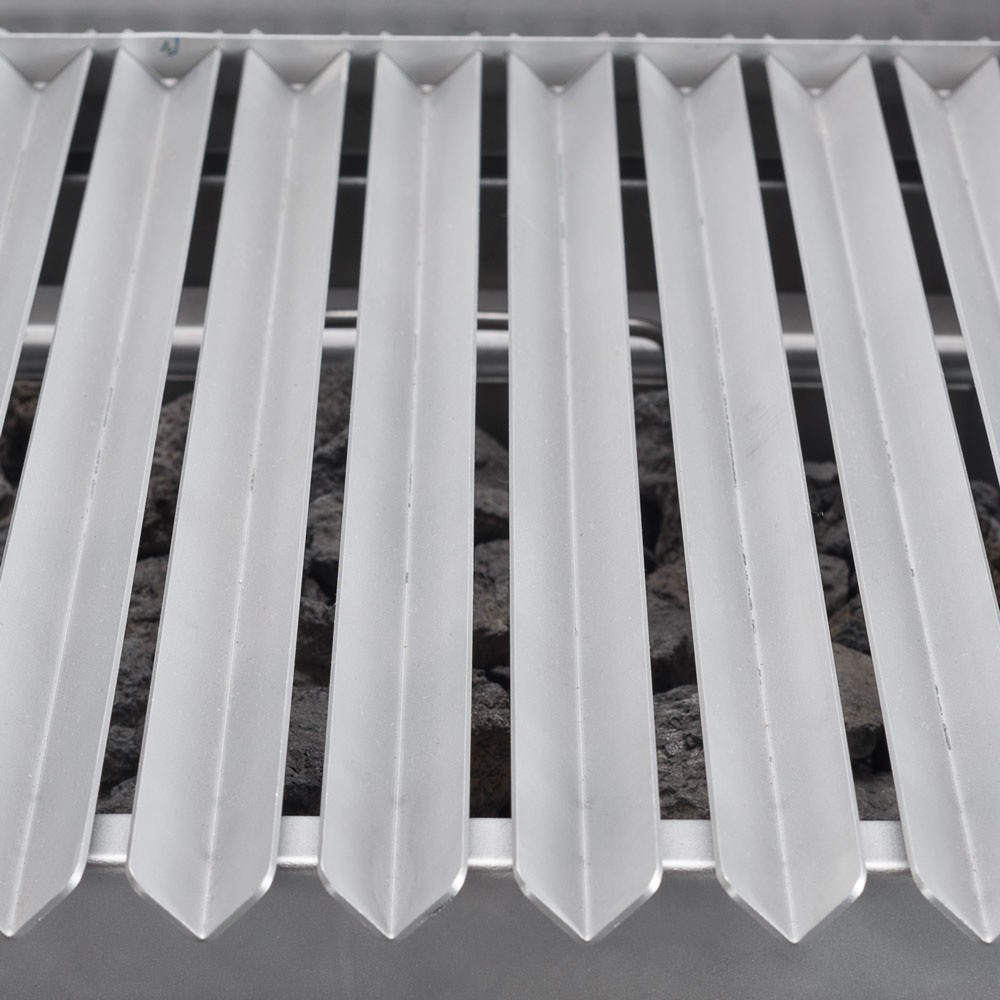 Produktabbildung Nr. 3: Stalgast Lavastein-Grill mit V-Rost für Fleisch und Gemüse, Serie 700 ND, 400 mm