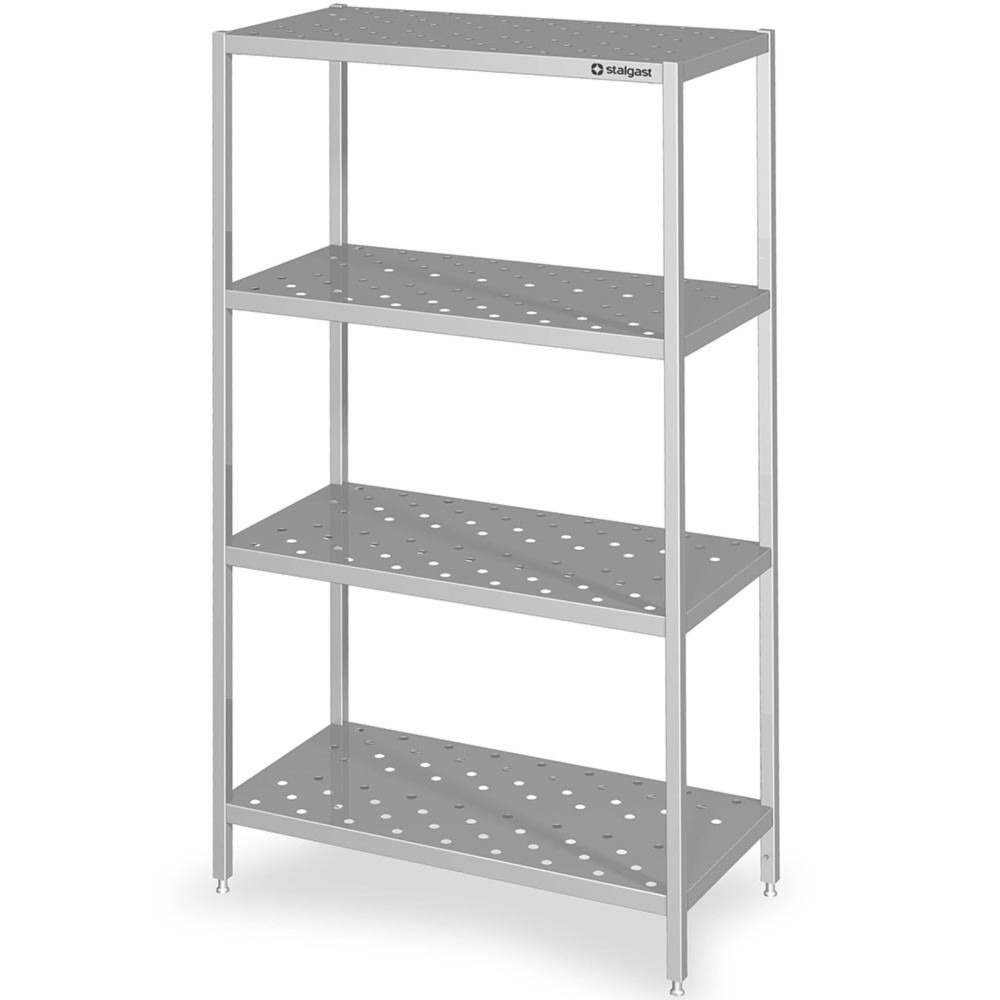 Produktabbildung Nr. 3: Stalgast Regal mit gelochten Böden, 700x500x1800 mm, Selbstmontage
