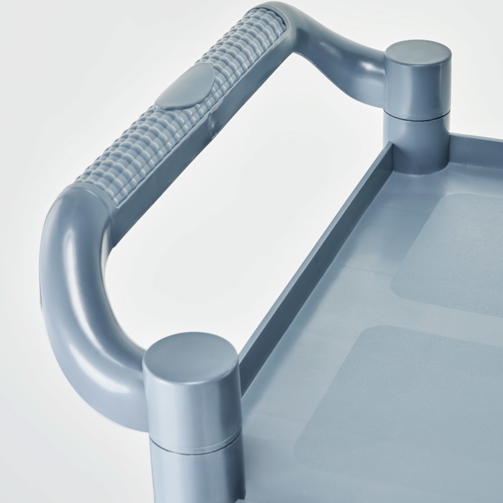 Produktabbildung Nr. 4: Stalgast Servierwagen aus Kunststoff, mit drei Borden, 860 x 425 x 910 mm (BxTxH)