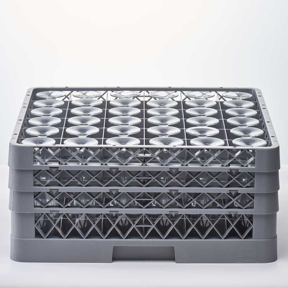 Produktabbildung Nr. 4: Stalgast Spülkorb für Gläser und Tassen 36 Fächer 500 x 500 mm