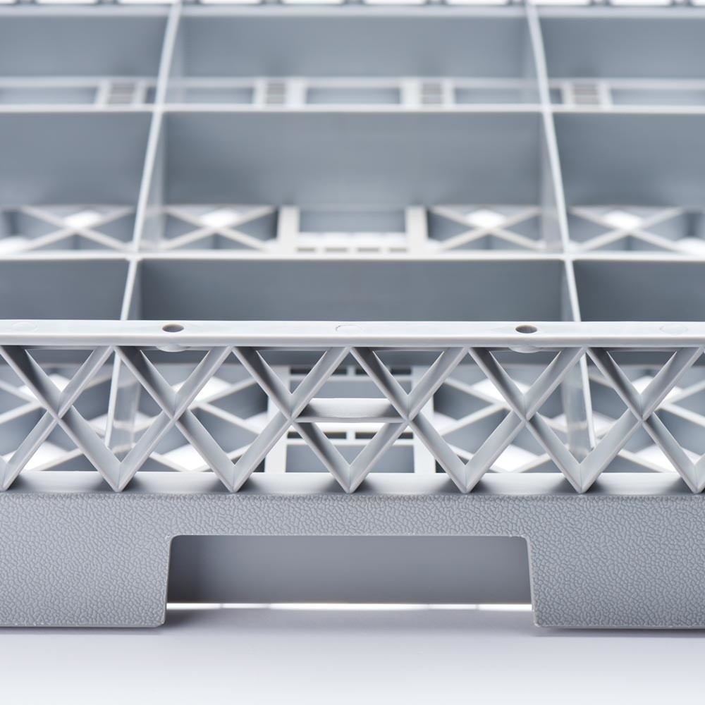Produktabbildung Nr. 4: Stalgast Spülkorb für Gläser und Tassen 9 Fächer 500 x 500 mm