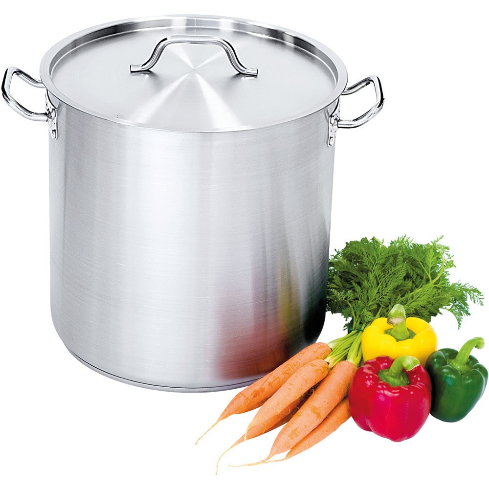 Produktabbildung: Stalgast Suppentopf hohe Form, mit Deckel, Ø 450 mm, Höhe 450 mm, 71,6 Liter