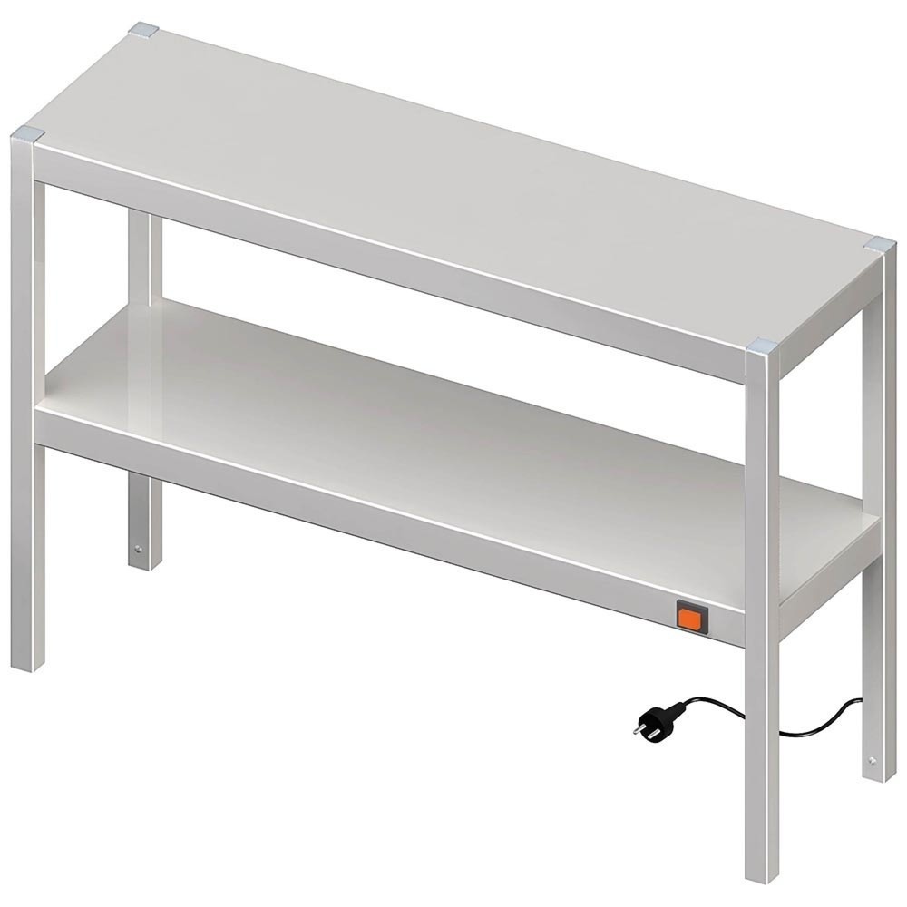 Produktabbildung Nr. 1: Stalgast Wärmebrücke 2-etagig 1000x400x700 mm mit Keramik-Infrarot-Strahlern