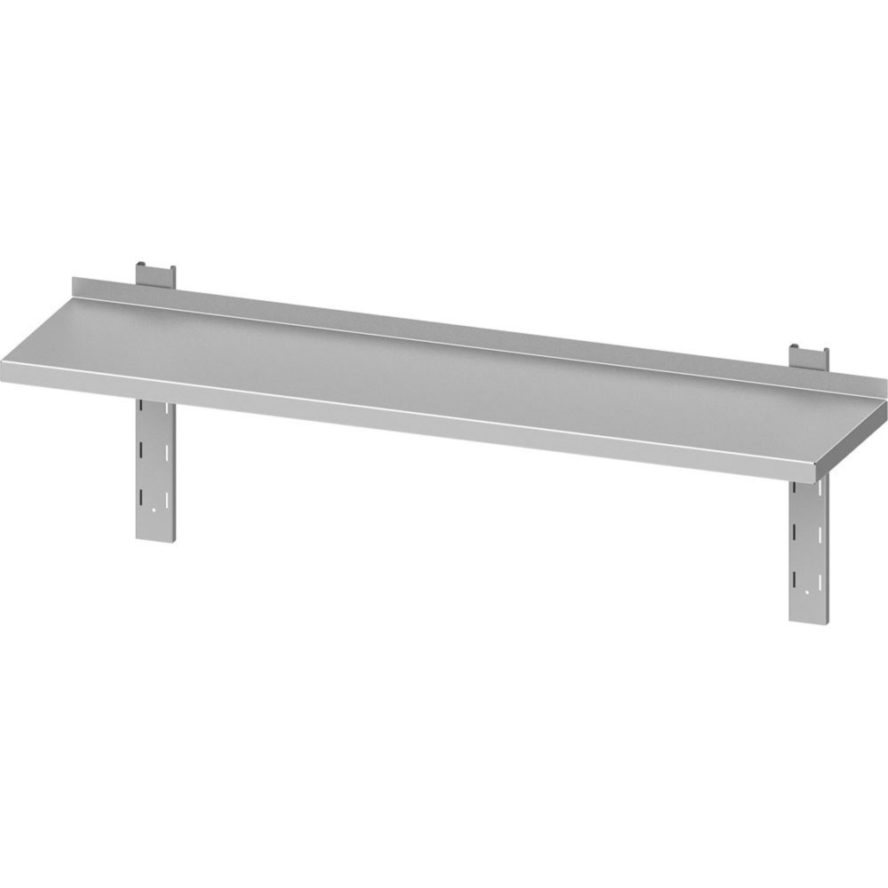 Produktabbildung: Stalgast Wandbord ECO mit Konsolen und Wandschienen 1200x300x400 mm höhenverstellbar, Selbstmontage