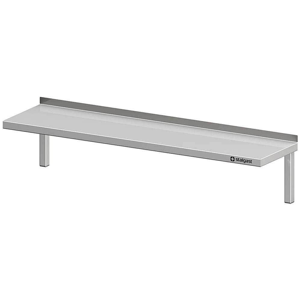 Produktabbildung: Stalgast Wandbord mit Winkelkonsolen, 1200x300x250 mm, verschweisst