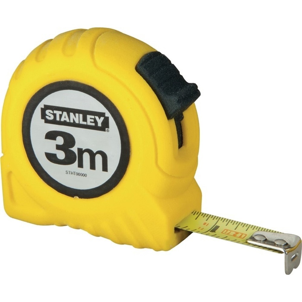 Produktabbildung Nr. 1: STANLEY Taschenrollbandmass L.3m B.12,7mm mm/cm EG II Ku.Festst.SB