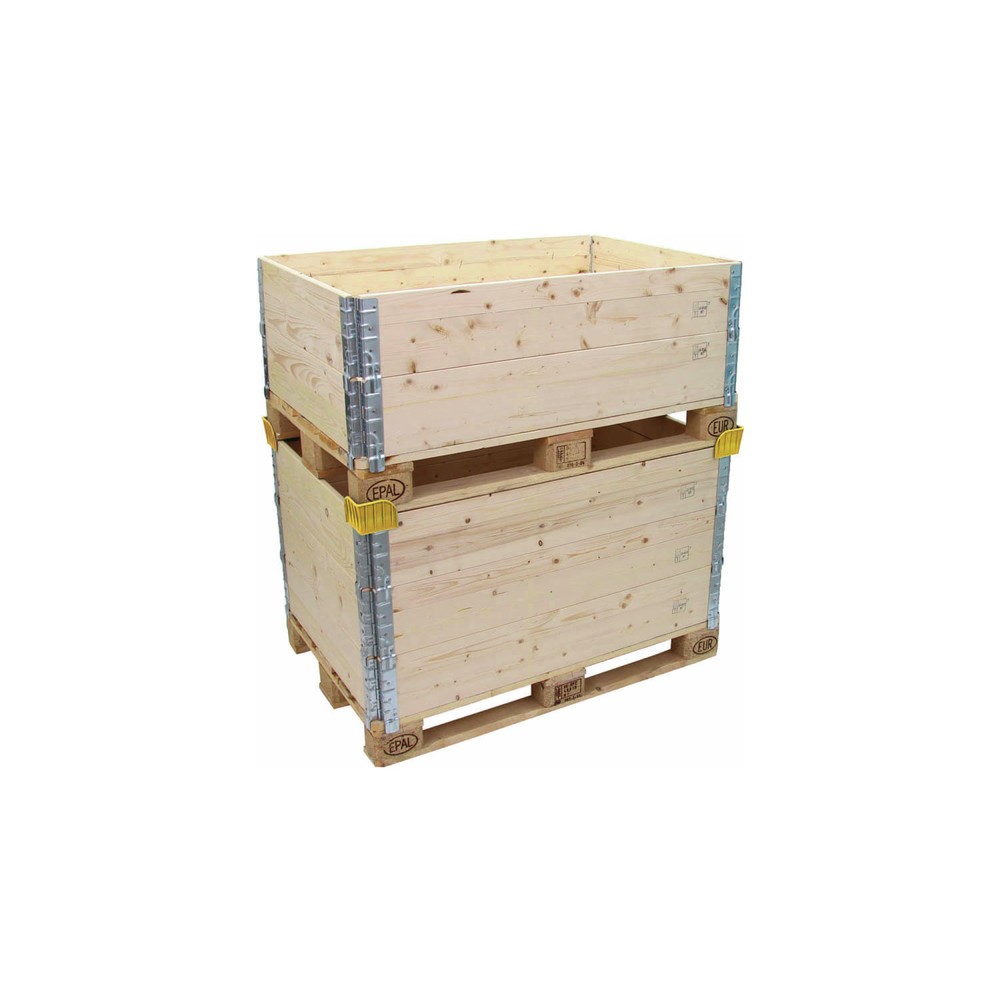 Produktabbildung Nr. 2: Stapelecken für Holzaufsatzrahmen, LxBxH 90 x 25 x 45 mm