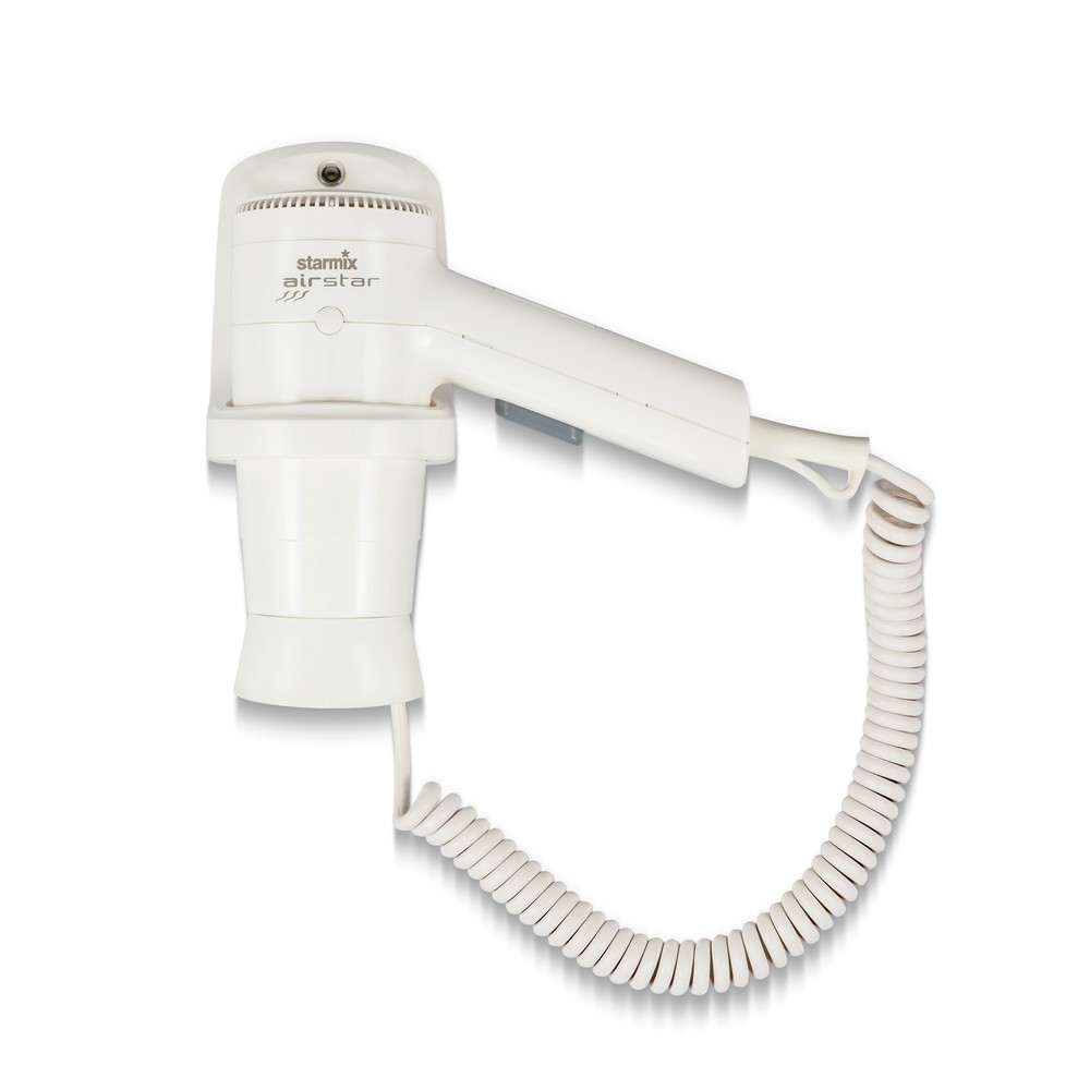 Produktabbildung: starmix Hand-Haartrockner HFSW 12, 1.200 W, inkl. Wandhalter, weiss