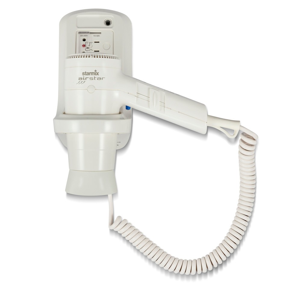 Produktabbildung: starmix Hand-Haartrockner HFTW 12 R, 1.200 W, inkl. Wandhalter, weiss