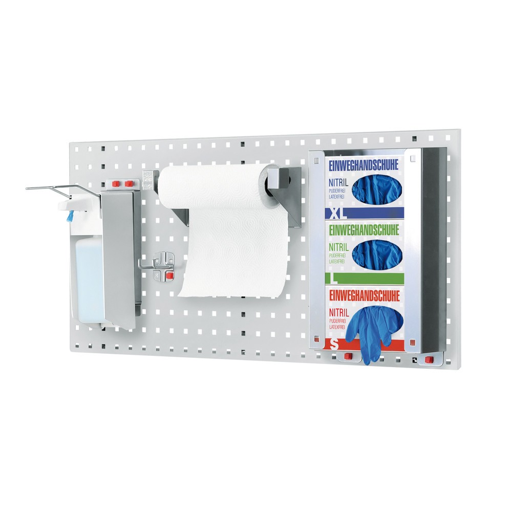 Illustration du produit: Kappes RasterPlan® Station d’hygiène, plaque perforée, Hxl 450 x 1 000, modèle 3