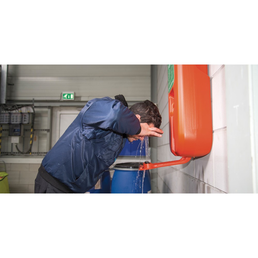 Produktabbildung Nr. 2: Station de lavage oculaire Justrite® OptiWash® OPTI Hughes, autonome, réservoir de 38 litres
