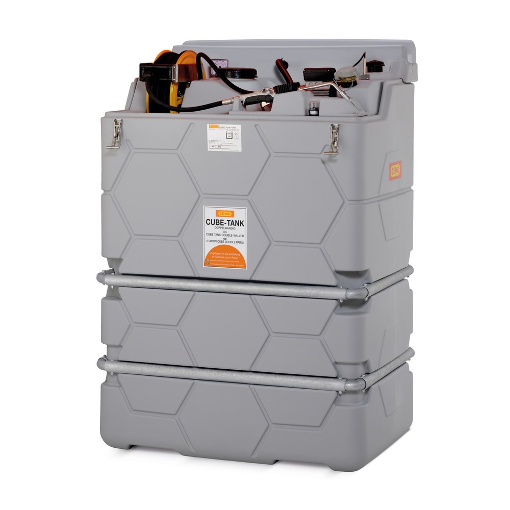Illustration du produit: Station ravitailleuse CEMO CUBE Indoor Premium pour lubrifiants, 1 000 litres