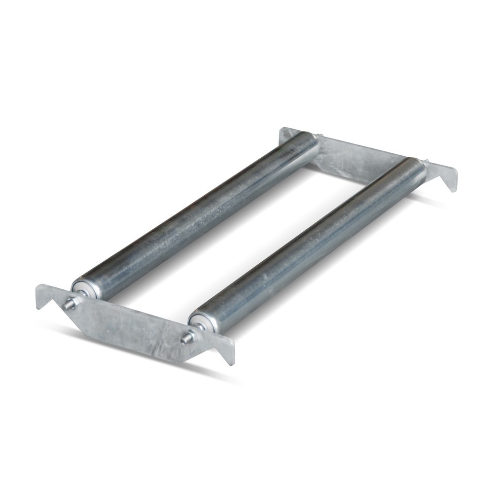 Produktabbildung: Steckbare Rollenauflage für Bauer® Fassregale, 1 Fass à 200 l