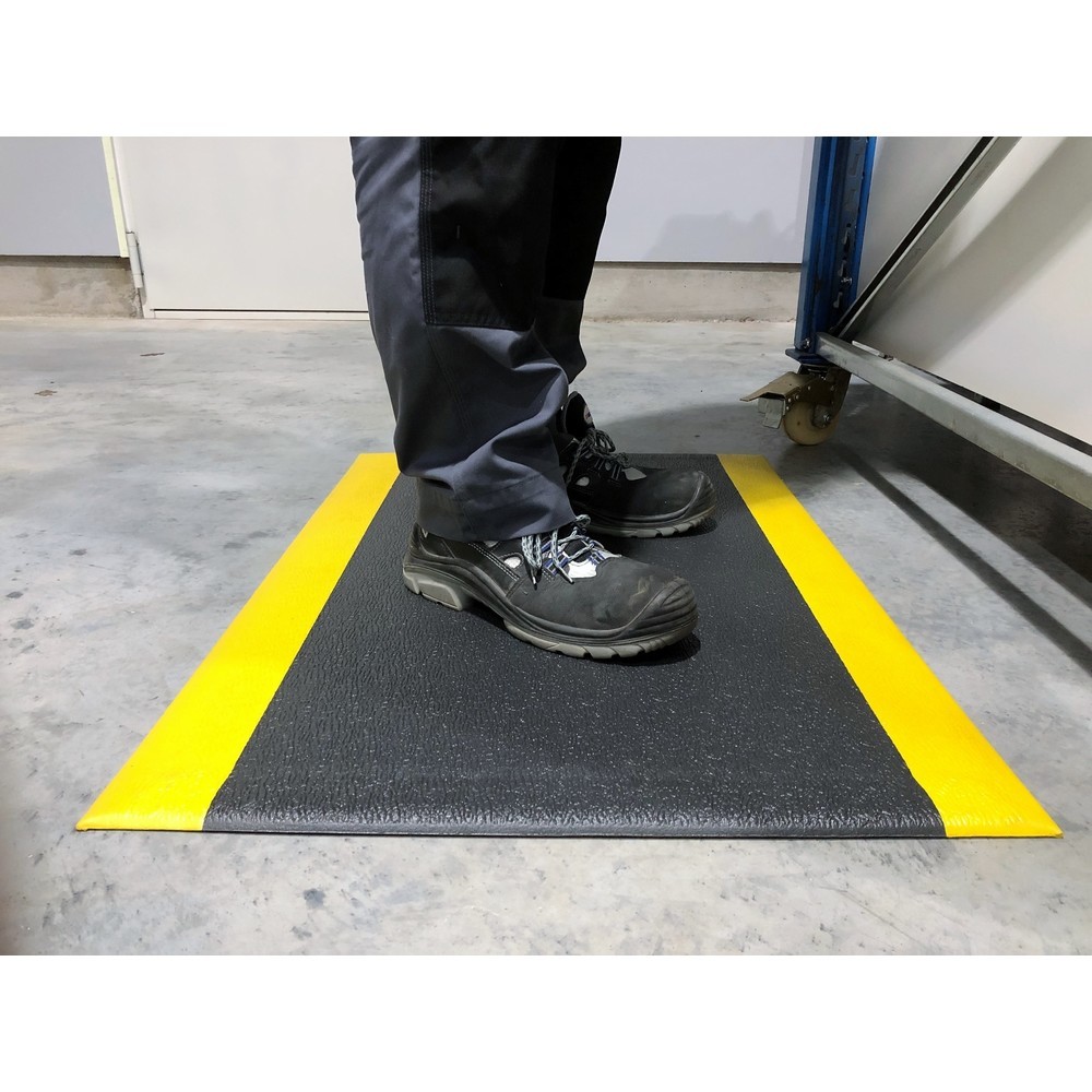 Produktabbildung Nr. 4: Steinbock® Anti-Ermüdungsmatte Ergo, texturiert, 1-lagig, BxL 600 x 1.000 mm, schwarz/gelb