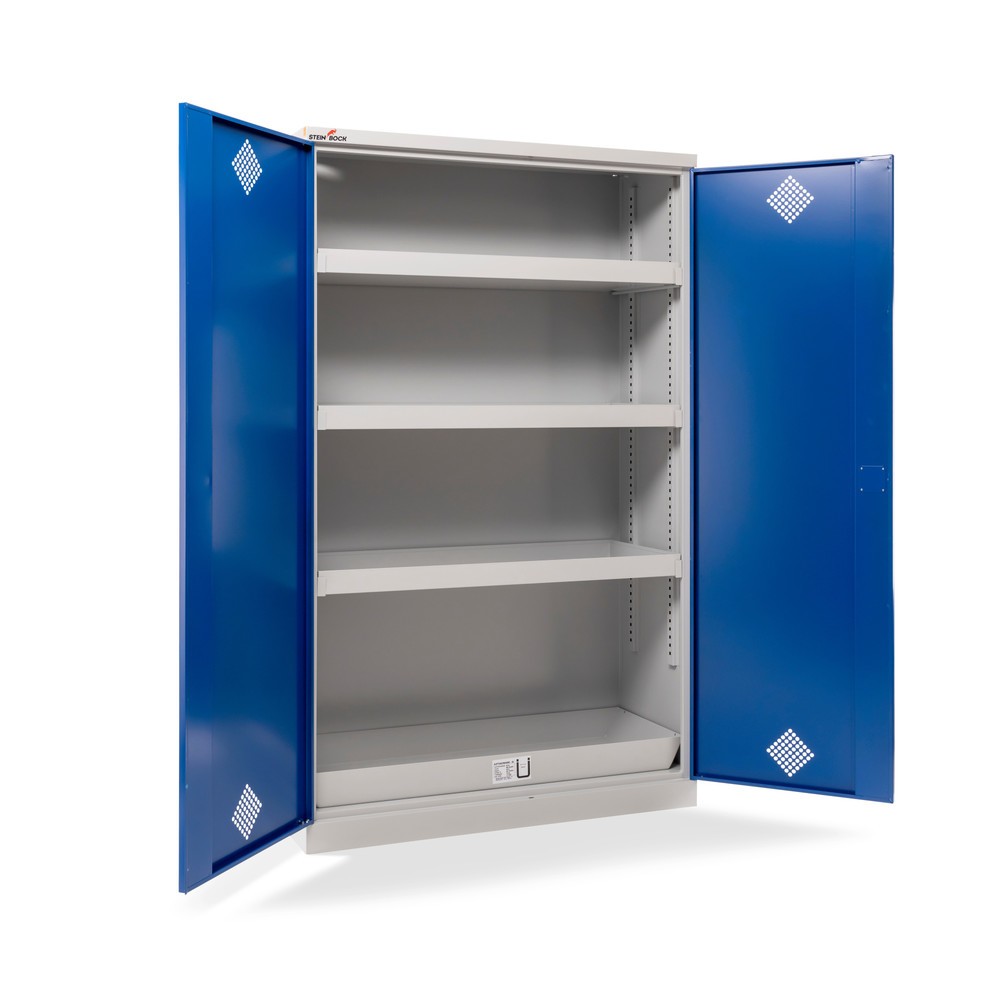 Illustration du produit: Steinbock® Armoire à produits chimiques et toxiques, 4 cuves, HxlxP 1 950 x 1 200 x 500 mm