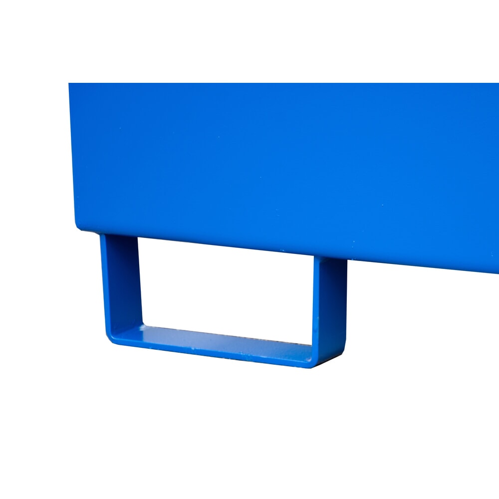 Produktabbildung Nr. 2: Steinbock® Auffangwanne aus Stahl für 2x KTC/IBC, inkl. 2x Abfüllaufsatz, blau