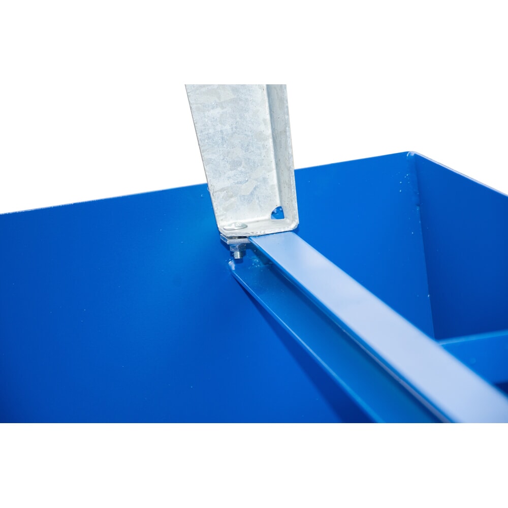 Produktabbildung Nr. 5: Steinbock® Auffangwanne aus Stahl für 1x KTC/IBC, inkl. Abfüllaufsatz, blau