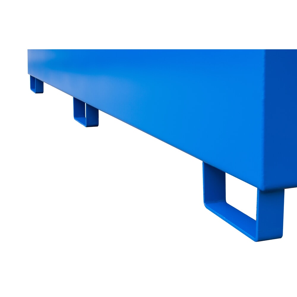 Produktabbildung Nr. 3: Steinbock® Auffangwanne aus Stahl für 2x KTC/IBC, inkl. 2x Abfüllaufsatz, blau